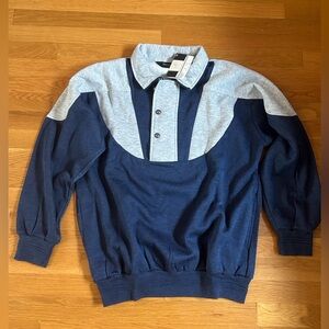 NWT Christian Dior Monseur Buttoned‎ Collared Sweatshirt